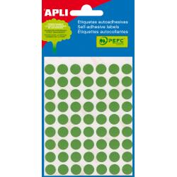 Apli Etiquetas Minibolsa Verdes Ø 10.0mm 5 Hojas