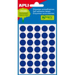 Apli Etiquetas Minibolsa Azules Ø 13.0mm 5 Hojas