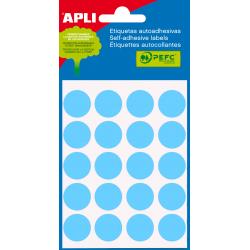 Apli Etiquetas Minibolsa Azules Ø 19.0mm 5 Hojas