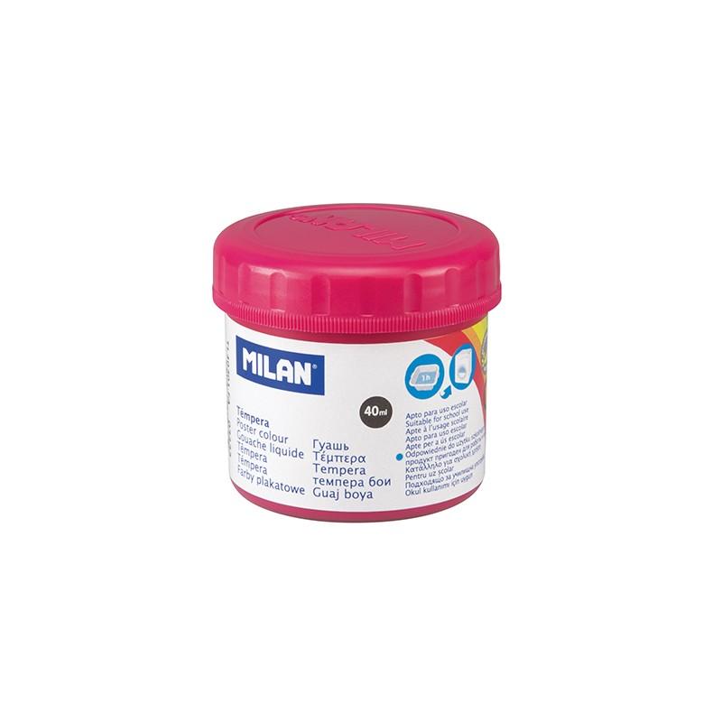 Milan Bote de Tempera - 40ml - Secado Rapido - Mezclable - Color Magenta