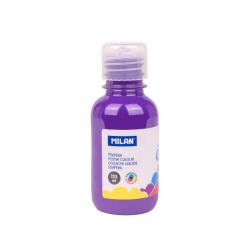 Milan Botella de Tempera 125ml - Tapon Dosificador - Secado Rapido - Mezclable - Color Violeta