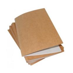 Mariola Pack de 50 Subcarpetas Kraft- Blanco 240gr - Formato Folio - Ranura para Fastener - Color Marron/Blanco