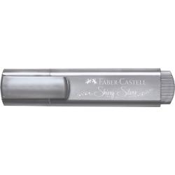 Faber-Castell Textliner 46 Metallic Marcador Fluorescente - Punta Biselada - Trazo entre 1mm y 5mm - Tinta con Base de Agua - Co