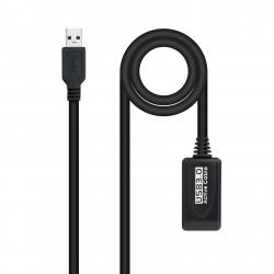 Nanocable Cable Prolongador con Amplificador USB-A 3.0 Macho a USB-A Hembra 10m