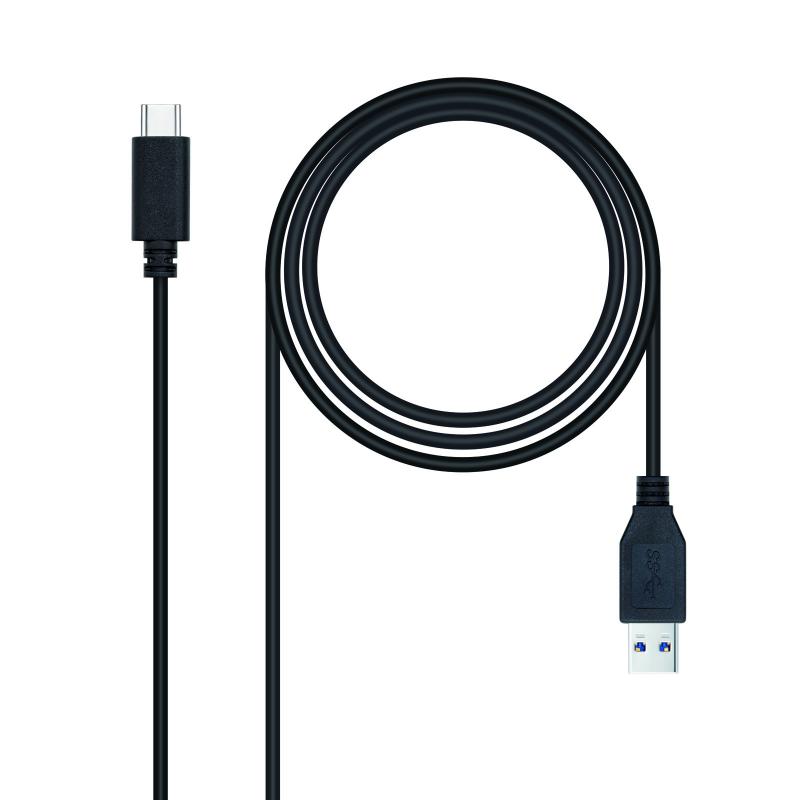 Nanocable Cable USB-C 3.1 Gen 2 10Gbps Macho a USB-A Macho 0.50m