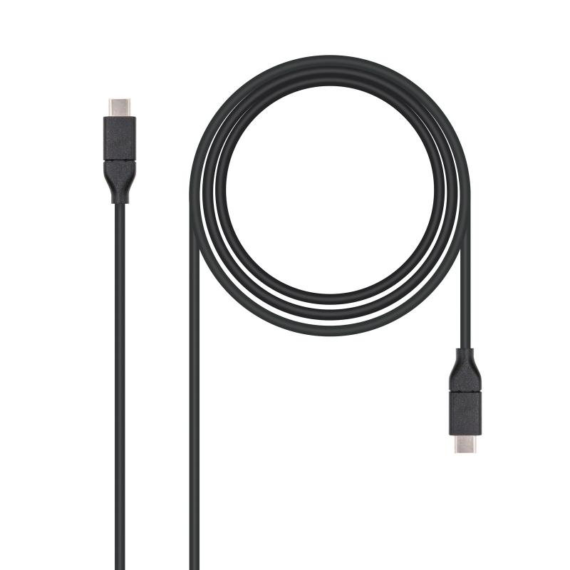 Nanocable Cable USB-C 3.1 Gen 2 10Gbps Macho a USB-C Macho 1m