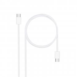 Nanocable Cable USB-C 2.0 60W 3A - USB-C/M-USB-C/M - 2m - Color Blanco