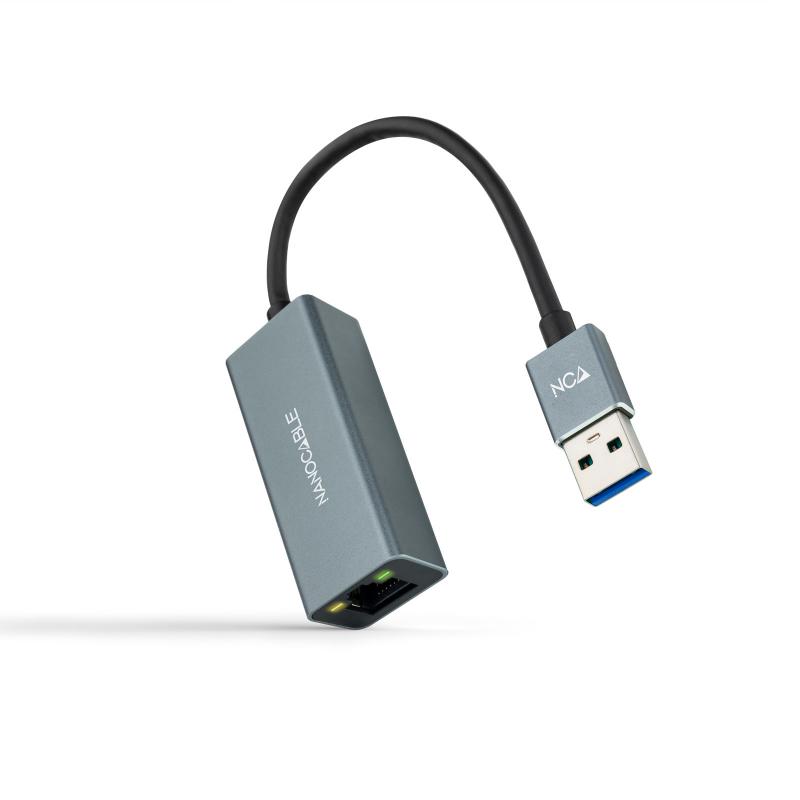 Nanocable Adaptador de Red USB 3.0 a Ethernet Gigabit 10/100/1000 Mbps