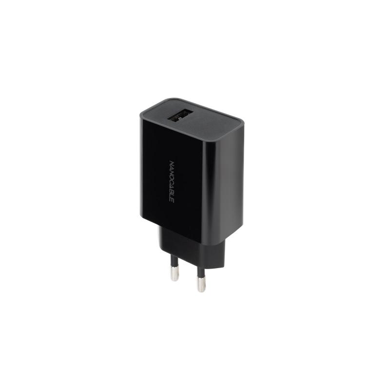 Nanocable Cargador USB 5V/2.1A - Color Negro