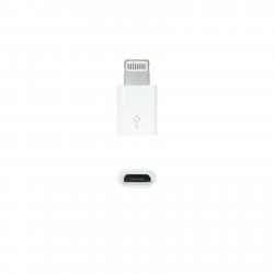 Nanocable Adaptador Lightning a Micro USB - Lightning/M-Micro B/H - Color Blanco