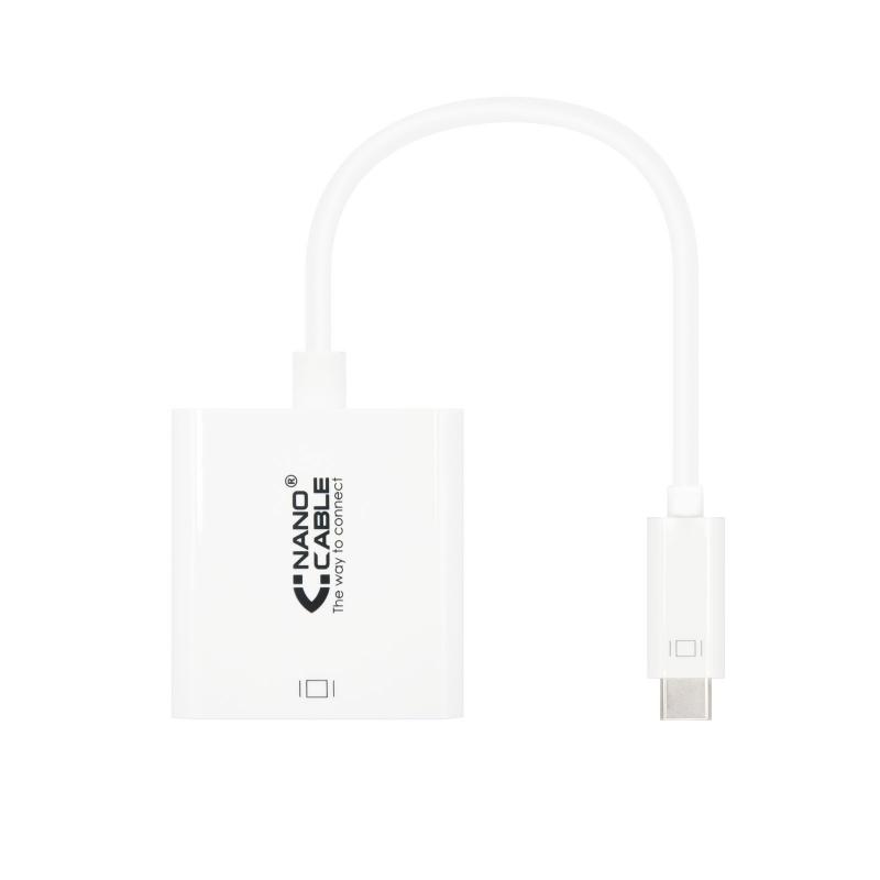 Nanocable Conversor USB-C A HDMI 4K - 15 CM - Color Blanco