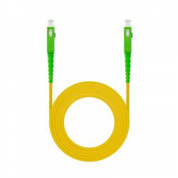 Nanocable Cable Fibra SC/APC-SC/APC Monomodo LSZH  3m - Color Amarillo