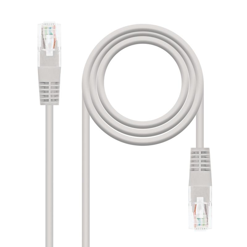 Nanocable Cable de Red Latiguillo RJ45 Cat.5e UTP AWG24 0.30m - Color Gris