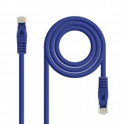 Nanocable Cable de Red Latiguillo RJ45 LSZH Cat.6a UTP AWG24 0.50m - Color Azul