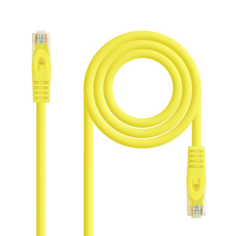 Nanocable Cable de Red Latiguillo RJ45 LSZH Cat.6a UTP AWG24 1m - Color Amarillo