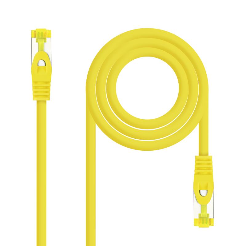 Nanocable Cable Red Latiguillo LSZH Cat.6A SFTP AWG26 30cm - Color Amarillo