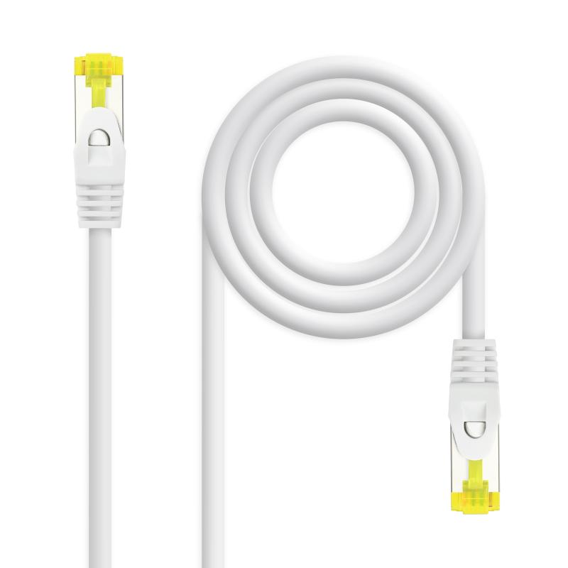 Nanocable Cable de Red Latiguillo RJ45 LSZH Cat.6a SFTP AWG26 0.50m - Color Blanco