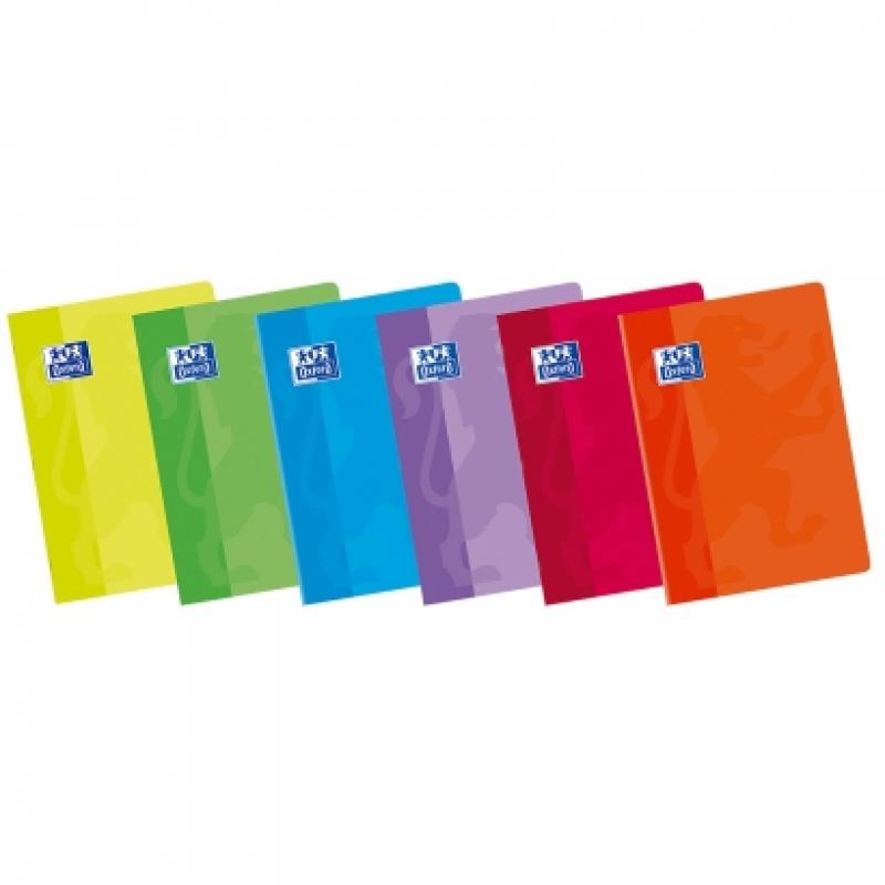 Oxford Classic Pack de 10 Libretas Grapadas Formato A4 Milimetrado - 48 Hojas con Margen - Tapa Blanda Plastificada - Colores Su