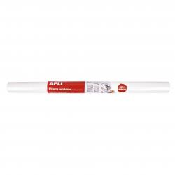 Apli Pizarra Blanca Adhesiva en Rollo 500x450 - Facil de Cortar y Pegar - Ideal para Presentaciones y Notas - Color Blanco