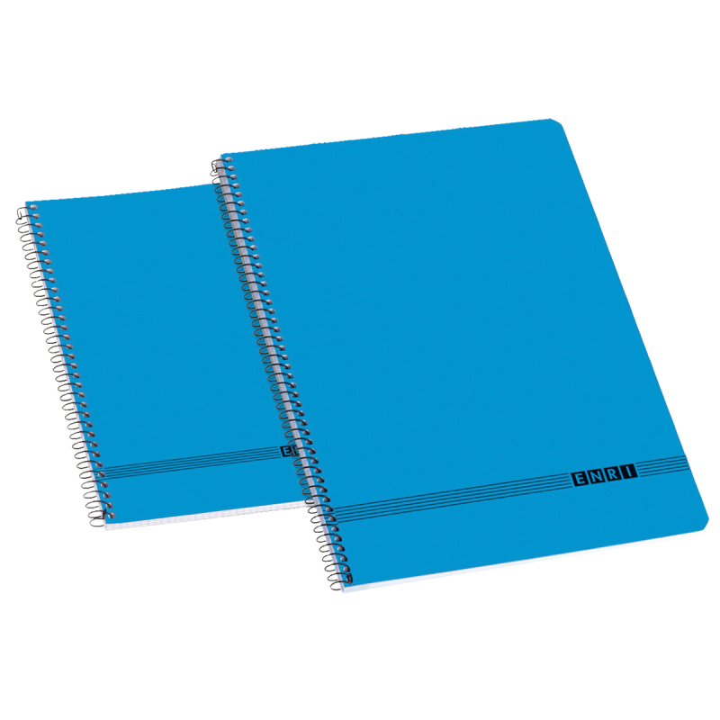 Enri Oficina Fº Tapa Blanda Cuaderno Espiral Liso - Tamaño Fº - Tapa Blanda - Cuaderno con Espiral - Ideal para la Oficina - Col