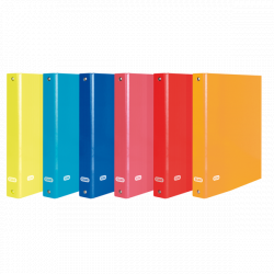 Elba Color Life Carpeta de Anillas Folio Lomo 50mm 4Dx40 - Resistente y Duradera - Gran Capacidad de Almacenamiento - Tamaño Fol