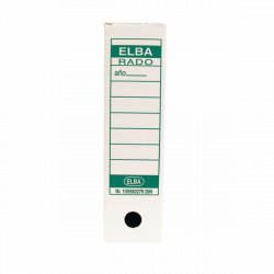 Elba Caja de Archivo Definitivo A4 - Resistente y Duradera - Tamaño Estandar A4 - Diseño Elegante y Funcional - Color Blanco y V