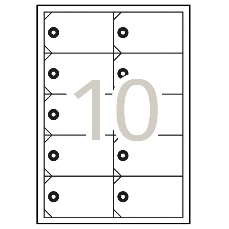 Apli Etiquetas Colgantes Imprimibles 98 x 57mm 10 Hojas