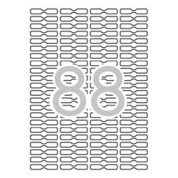 Apli Etiquetas Blancas Removibles Joyeria 45.0 x 8.0mm 25 Hojas