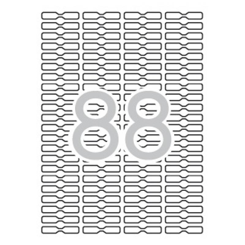 Apli Etiquetas Blancas Removibles Joyeria 45.0 x 8.0mm 25 Hojas