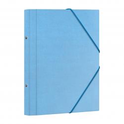 Dohe Carpeta Clasificadora 12 Departamentos - Formato Folio - Carton Plastificado - Cierre con Gomas - Color Azul Claro