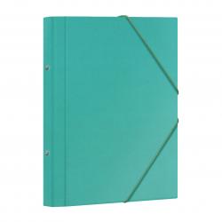 Dohe Carpeta Clasificadora 12 Departamentos - Formato Folio - Carton Plastificado - Cierre con Gomas - Color Verde Claro