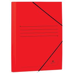 Mariola Carpeta de Carton Estucado con Solapas Folio 500gr/m2 - Medidas 34x25x1cm - Cierre con Goma Elastica - Color Rojo