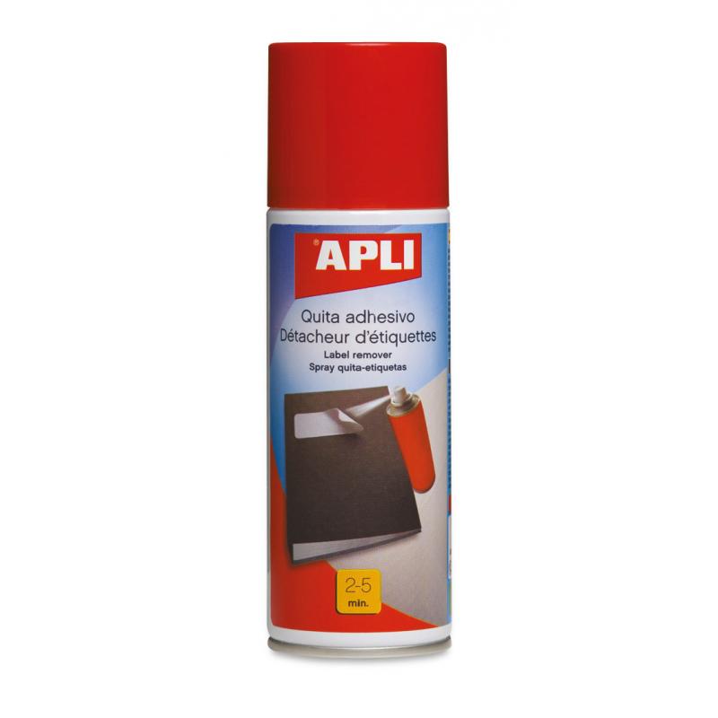 Apli Spray Quita Adhesivo - 200ml - Elimina Facilmente Residuos de Adhesivo y Pegamento en Madera, Ceramica, Cristal, Metal y Pl