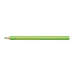 Staedtler Jumbo Noris 128 Lapiz Triangular de Color - Mina de 4mm - Resistencia a la Rotura - Diseño Ergonomico - Color Verde Cl