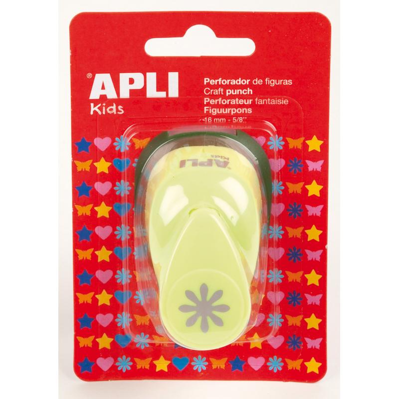 Apli Perforadora de Papel en Forma de Flor - Tamaño de Figura 16mm - Alta Calidad para Papel, Carton y Cartulina - Deposito de R