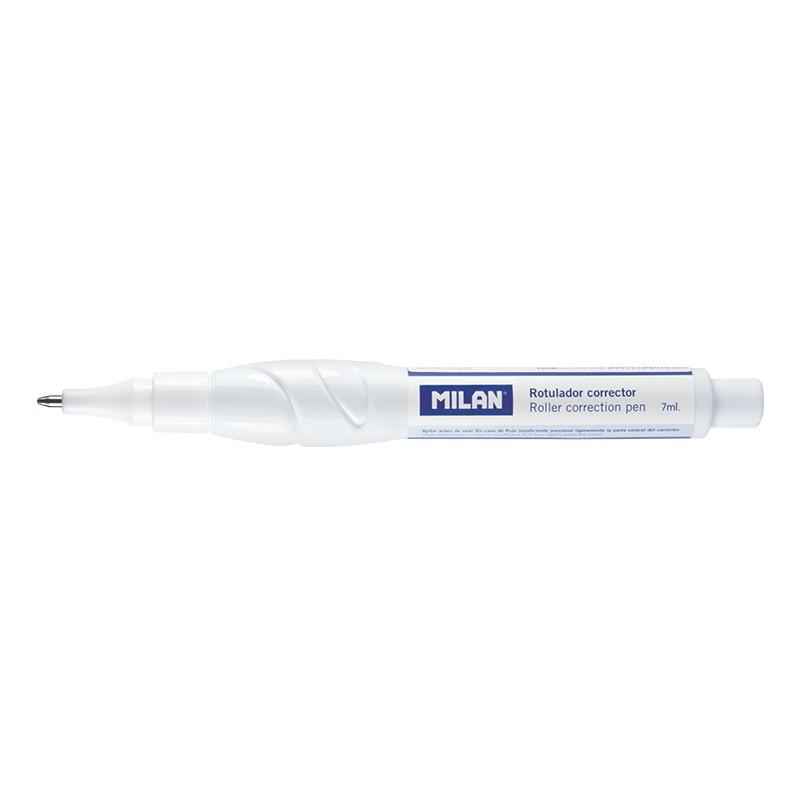 Milan Boligrafo Corrector - Punta Metalica - Capacidad 7ml