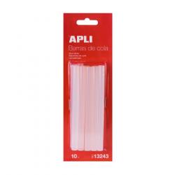 Apli Pack de 10 Barras de Cola Termofusible Ø 7,5mm x 10cm