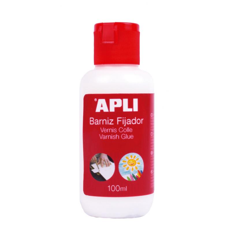 Apli Barniz Adhesivo Brillante 80ml - Proteccion Duradera - Secado Rapido - Facil Aplicacion - Transparente