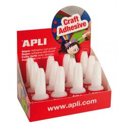 Apli Super Adhesivo Instantaneo 10g con Pincel Aplicador - Secado Rapido - Facil Aplicacion - Resistente al Agua - Transparente