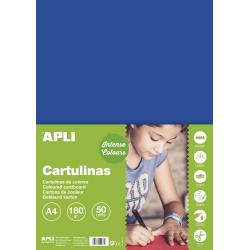 Apli Cartulina Azul Oscuro A4 170g 50 Hojas