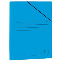 Mariola Carpeta de Carton Plastificado Folio 500gr/m2 - Medidas 34x25cm - Cierre con Goma Elastica - Color Azul