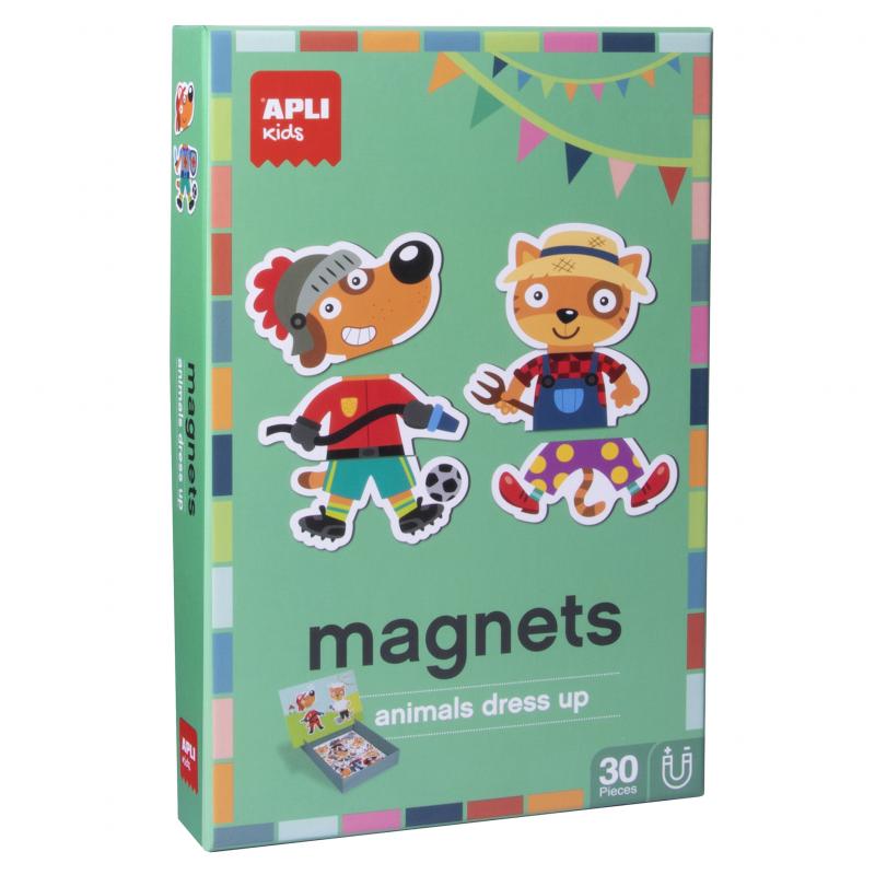 Apli Kids Juego Magnetico Dress Up Profesiones - Escenario Imantado de 28x18 - 30 Fichas Tematicas - Fomenta la Imaginacion y la