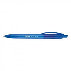 Milan P07 Dry-Gel Boligrafo de Gel Retractil - Punta 0.7mm - Secado Rapido - Color Azul