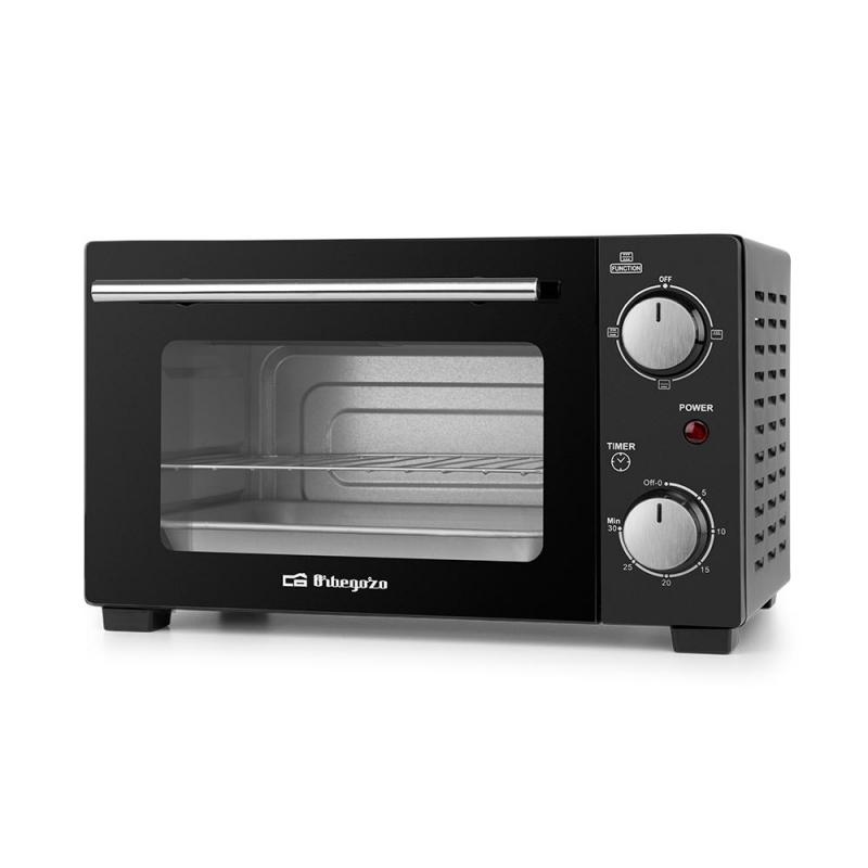 Orbegozo HO 985 Horno Electrico Multifuncion Potencia 800W - Capacidad 10L - Selector de Calor Superior - Inferior o Simultaneo 