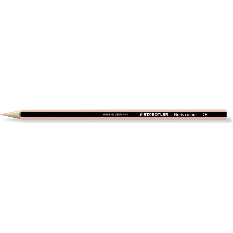 Staedtler Noris Colour 185 Lapiz Hexagonal de Color - Resistencia a la Rotura - Material Wopex - Color Beige