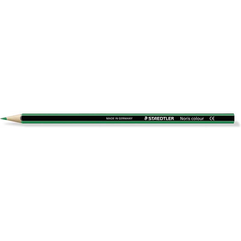 Staedtler Noris Colour 185 Lapiz Hexagonal de Color - Resistencia a la Rotura - Material Wopex - Color Verde