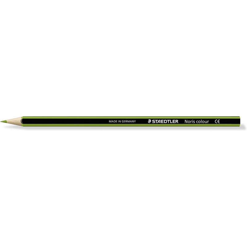 Staedtler Noris Colour 185 Lapiz Hexagonal de Color - Resistencia a la Rotura - Material Wopex - Color Verde Claro