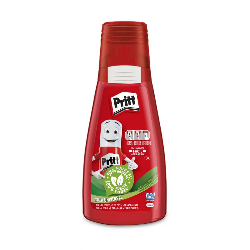 Pritt Cola Universal Bl 100gr - Cola Liquida Transparente - Ideal para Manualidades en El Colegio y en Casa - Pega Diferentes Ma