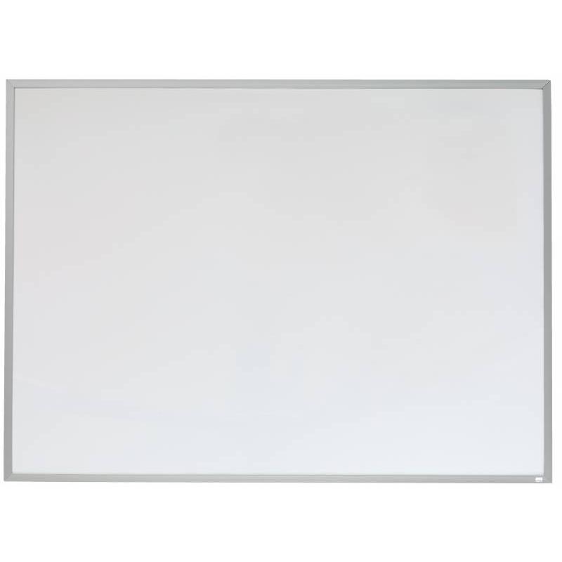 Nobo Pizarra Blanca Magnetica Pequeña con Marco de Aluminio 585x430mm - Borrado en Seco - Almohadillas Adhesivas - Ideal para Of