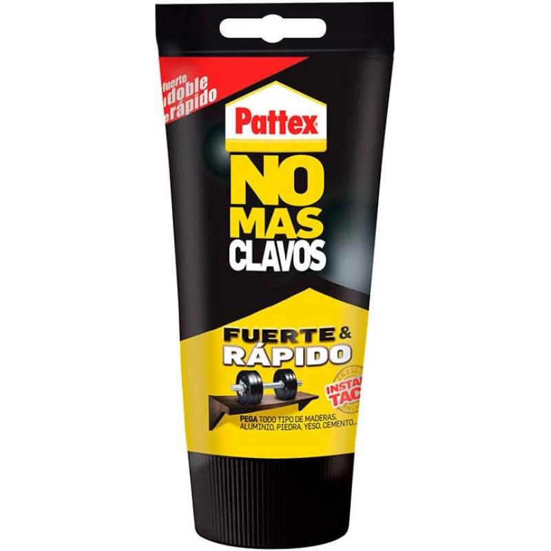 Pattex No Mas Clavos Tubo 150gr - Adhesivo de Montaje Extra-Fuerte - Elimina la Necesidad de Clavos y Tornillos - Ideal para Tra